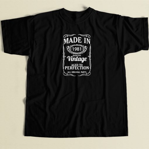 Made In 1981 Vintage T Shirt Style