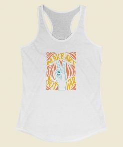 Make Art Not War Racerback Tank Top