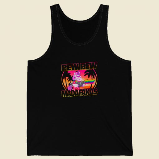 Pew Pew Madafakas Unicorn Tank Top