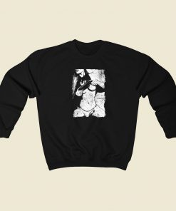 Sexy Girl Grunge Sweatshirt Style