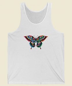 Tribal Butterfly Funny Tank Top