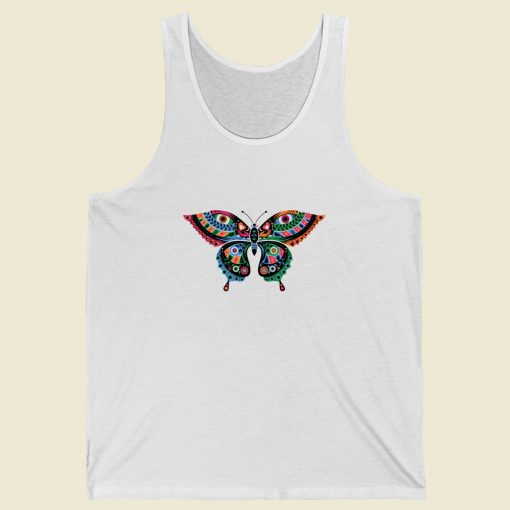 Tribal Butterfly Funny Tank Top