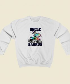 Unclesaurus Dinosaur 80s Retro Sweatshirt Style