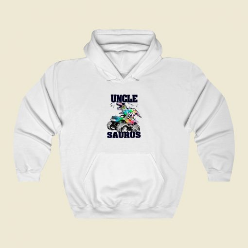 Unclesaurus Dinosaur 80s Retro Hoodie Style