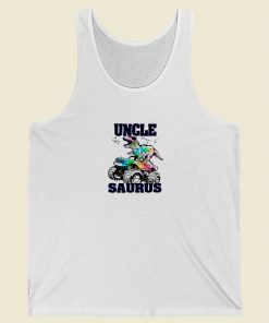 Unclesaurus Dinosaur 80s Retro Tank Top