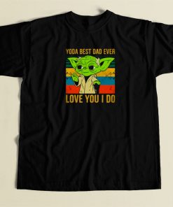 Yoda Best Dad Ever 80s Retro T Shirt Style