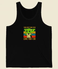 Yoda Best Dad Ever 80s Retro Tank Top