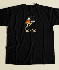 ACDC Thunder Metal Band 80s Retro T Shirt Style