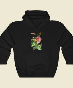 Botanical Floral 80s Retro Hoodie Style