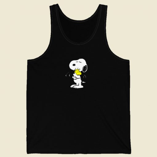 Cute Peanut Hug Snoopy 80s Retro Tank Top