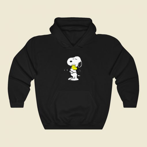 Cute Peanut Hug Snoopy 80s Retro Hoodie Style