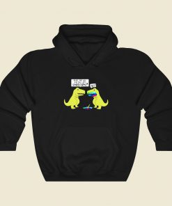 Dinosaur Eat Last Unicorn 80s Retro Hoodie Style