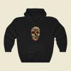 Floral Skull 80s Retro Hoodie Style