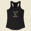 Girls Dinosaur Just a Girl 80s Retro Racerback Tank Top