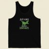 Just A Boy Who Loves Dinosaurs 80s Retro Tank Top