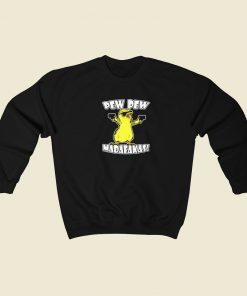 Madafakas Crazy Chick 80s Retro Sweatshirt Style