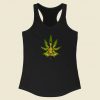 Shiva Weed Meditation 80s Retro Racerback Tank Top