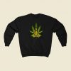 Shiva Weed Meditation 80s Retro Sweatshirt Style