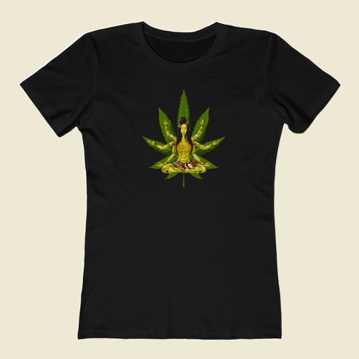 Shiva Weed Meditation 80s Retro T Shirt Style