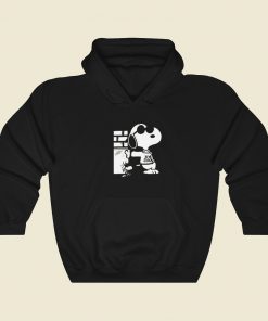 Snoopy Cartoon Joe Cool 80s Retro Hoodie Style