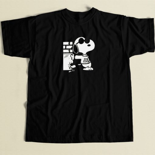 Snoopy Cartoon Joe Cool 80s Retro T Shirt Style