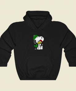 Snoopy Peanuts Santa Hats 80s Retro Hoodie Style