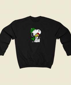 Snoopy Peanuts Santa Hats 80s Retro Sweatshirt Style