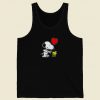 Snoopy Woodstock Balloon 80s Retro Tank Top