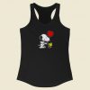 Snoopy Woodstock Balloon 80s Retro Racerback Tank Top