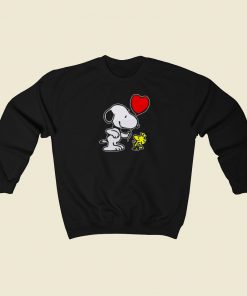 Snoopy Woodstock Balloon 80s Retro Sweatshirt Style