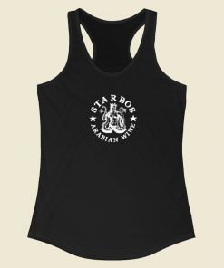 Starbos Arabian Wine 80s Retro Racerback Tank Top