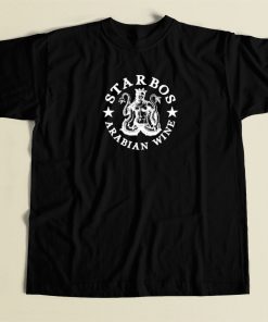 Starbos Arabian Wine 80s Retro T Shirt Style