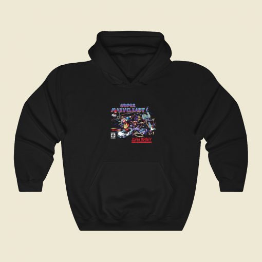 Super Marvel Kart 80s Retro Hoodie Style