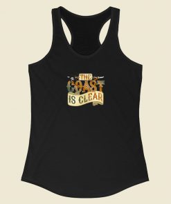 The Coast Is Clear 80s Retro Racerback Tank Top