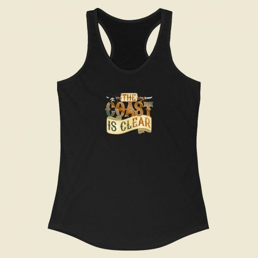 The Coast Is Clear 80s Retro Racerback Tank Top