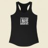 You Cant Scare Me 80s Retro Racerback Tank Top