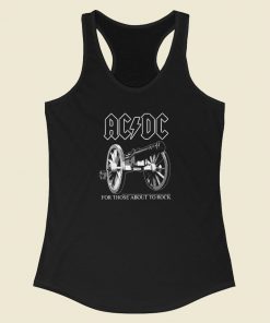 AC DC For Those About To Rock 80s Racerback Tank Top