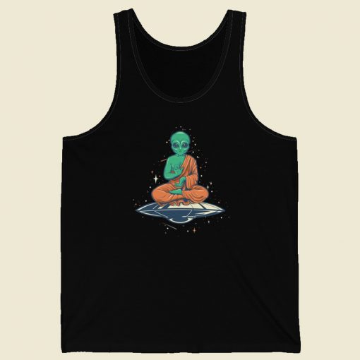 Alien Buddha 80s Retro Tank Top