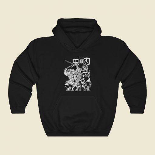 Anime Art Demon 80s Retro Hoodie Style