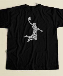 Basketball Player Typography T Shirt Style