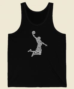 Basketball Player Typography Tank Top