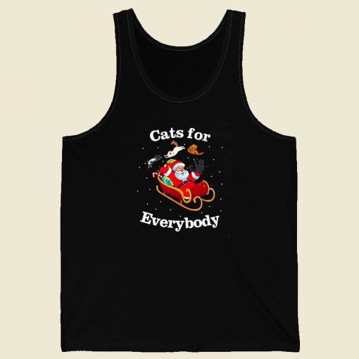 Cats For Everybody Ugly Christmas Tank Top