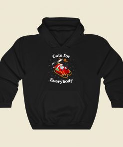 Cats For Everybody Ugly Christmas Hoodie Style