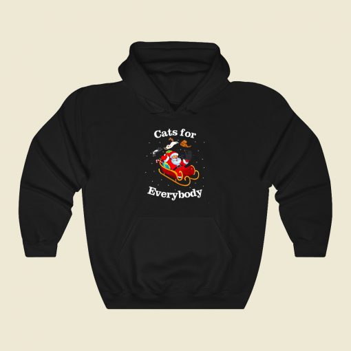 Cats For Everybody Ugly Christmas Hoodie Style