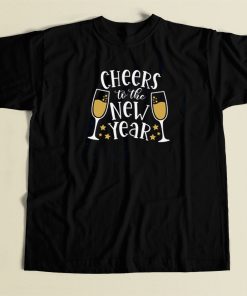 Cheers To The New Year 80s Retro T Shirt Style