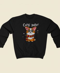 Corgi Potter Ugly Christmas Sweatshirt Style