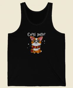 Corgi Potter Ugly Christmas Tank Top