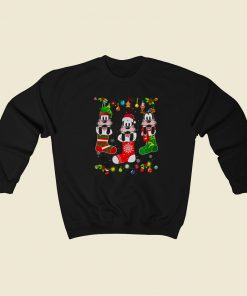 Disney Goofy On Socks Christmas 80s Retro Sweatshirt Style