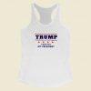 Donald Trump Forever My President 80s Racerback Tank Top