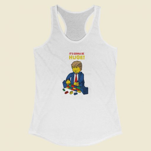 Donald Trump Huge 80s Racerback Tank Top